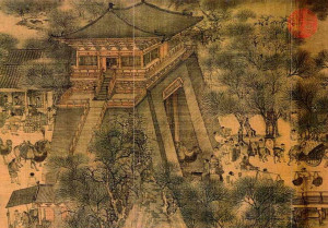 bianjing city gate painting of qingming jie