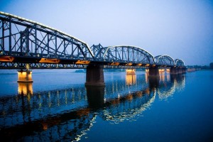Bridge connecting China and North Korea
