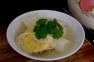 Egg Dumpling Mooli Soup