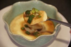 Chinese bowl of steamed egg
