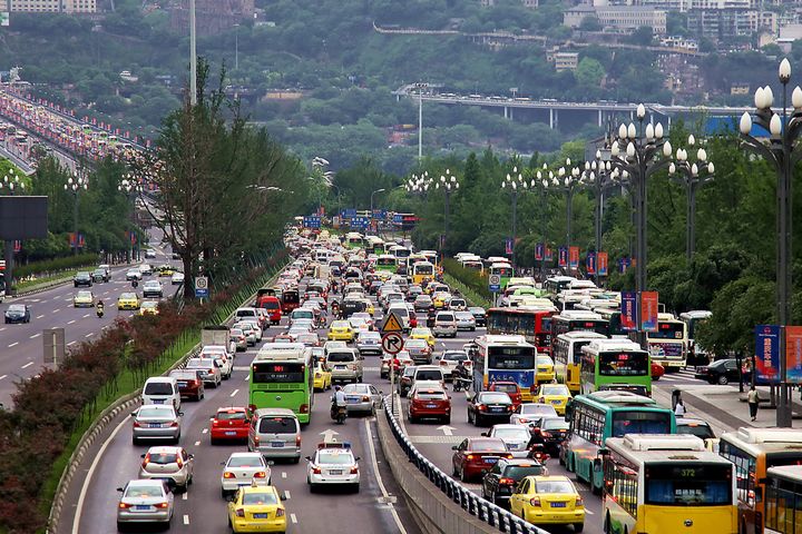重庆成中国交通最拥挤的城市